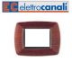 PLACCA 3P LEGNO SCURO MY LIFE ELETTROCANALI