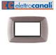 PLACCA 4P ACCIAIO SATINATO PVC MY LIFE ELETTROCANALI