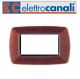 PLACCA 4P LEGNO SCURO PVC MY LIFE ELETTROCANALI