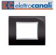 PLACCA 3P NERO NEW PRESTIGE ELETTROCANALI