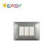 PLACCA 3P ACCIAIO SATINATO EASY COMPATIBILE MATIX ECSE9803AS