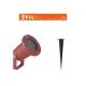 Faretto GU10 IP65 orientabile con picchetto da giardino Corten