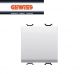 INTERRUTTORE GEWISS 1P 16AX 2 MODULI LOCALIZZAZIONE CHORUS GW10031 BIANCO