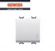 INTERRUTTORE GEWISS 2 MODULI ILLUM LOCALIZZAZIONE CHORUS GW10032 BIANCO