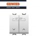 DOPPIO PULSANTE SU-GIU' STOP 2 MODULI GEWISS CHORUS GW10160F BIANCO