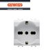 PRESA GEWISS CHORUS SCHUKO 2P+T 16A BIVALENTE BIANCO GW10204.