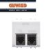 PRESA RJ11 DOPPIA CON FILTRO ADSL GEWISS CHORUS BIANCO GW10410