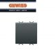 INTERRUTTORE 1P 16AX GENERICO 2 MODULI GEWISS CHORUS NERO GW12031