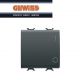INTERRUTTORE 2P 16AX 2 MODULI GENERICO GEWISS CHORUS NERO GW12034