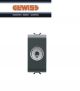 DEVIATORE 1P 10AX CON CHIAVE GEWISS CHORUS NERO GW12054