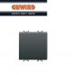 DEVIATORE 1P 16AX 2 MODULI GENERICO GEWISS CHORUS NERO GW12071F