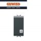 PULSANTE 1P NA 16A SIMBOLO CAMPANELLO GEWISS CHORUS NERO GW12153