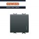 PULSANTE 1P NA 16A 2 MODULI LOCALIZZAZIONE GEWISS CHORUS NERO GW12172
