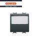 PULSANTE PORTANOME 1P NA 10A GEWISS CHORUS NERO GW12191 2 MODULI