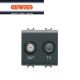PRESA TV-SAT 2 MODULI DIRETTA GEWISS CHORUS NERO GW12383