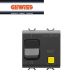 DIFFERENZIALE MAGNETOTERMICO 1P+N 16A 30MA GEWISS CHORUS NERO GW12489