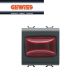 SPIA SPORGENTE DI SEGNALAZIONE ROSSO GEWISS CHORUS NERO GW12633