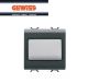 SEGNAPASSO OPALE 2 MODULI  GEWISS CHORUS NERO GW12651