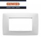 PLACCA ONE 4 POSTI GEWISS CHORUS GW16104TB BIANCO