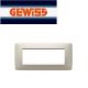 PLACCA ONE 6 POSTI GEWISS CHORUS GW16106TI AVORIO