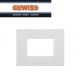 PLACCA GEO 3 POSTI GEWISS CHORUS GW16403TB BIANCO LATTE