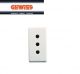 PRESA GEWISS STANDARD 2P+T 10A  SYSTEM WHITE GW20201
