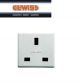 PRESA STANDARD INGLESE 2+T 13A GEWISS SYSTEM BIANCO