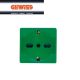 PRESA SCHUKO GEWISS SYSTEM 2P+T 16A BIVALENTE VERDE GW20282