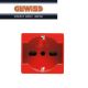 PRESA SCHUKO GEWISS SYSTEM 2P+T 16A BIVALENTE ROSSA GW20296