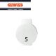 DISCHETTO SEGNALETICO SIMBOLO 5 GEWISS SYSTEM WHITE GW20565