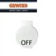 DISCHETTO SEGNALETICO SPENTO OFF GEWISS SYSTEM WHITE GW20594