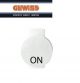DISCHETTO SEGNALETICO ACCESO ON GEWISS SYSTEM WHITE GW20595