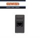 CONNETTORE GEWISS TELEFONICO RJ11 SYSTEM BLACK GW21251
