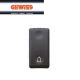 PULSANTE GEWISS 1P NA 10A SIMBOLO CAMPANELLO SYSTEM BLACK GW21512