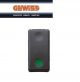 PULSANTE 1P NA 10A AUS.NC TIPO MARCIA VERDE GEWISS SYSTEM BLACK GW21522