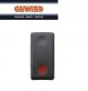 PULSANTE 1P NC 10A AUS.NA ARRESTO ROSSO GEWISS SYSTEM BLACK GW21523