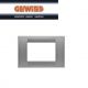 PLACCA VIRNA 3 POSTI GEWISS SYSTEM GW22283 TITANIO METALLIZZATO