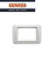 PLACCA 3 POSTI GEWISS TOP SYSTEM GW22503 BIANCO