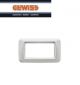 PLACCA 4 POSTI GEWISS TOP SYSTEM GW22504 BIANCO