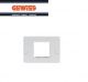 PLACCA 2 POSTI AUTOPORTANTE BIANCA GEWISS SYSTEM GW24002