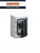 CENTRALINO GEWISS DA PARETE 4 MODULI IP65 GW40101