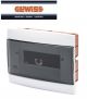 CENTRALINO GEWISS DA INCASSO 8+1/2 MODULI GW40225TB COLORE BIANCO.
