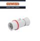 SPINA INDUSTRIALE MOBILE IP44/IP54 3P+T 16A 400V 6H GEWISS GW60008H ROSSO