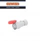 PRESA INDUSTRIALE MOBILE DIRITTA HP 3P+T 16A 400V 6H GEWISS GW62008H ROSSO