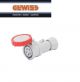 PRESA INDUSTRIALE MOBILE DIRITTA HP 3P+N+T 16A 400V 6H GEWISS GW62031H ROSSO