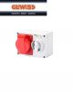 PRESA GEWISS INTERRUTTORE BLOCCO CON FONDO 32A 3P+N+T IP44 GW66020.