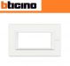 PLACCA 4 POSTI BTICINO LIVING AXOLUTE AIR COLORE BIANCO HA4804HD