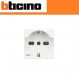 PRESA SCHUKO BTICINO LIVING AXOLUTE AIR BIANCO HD4140A16