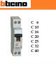 INTERRUTTORE MAGNETOTERMICO  BTICINO SERIE FC881C 1P+N da 6-10-16-20-25 -32-40 A 4,5Ka
