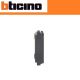 COPRIFORO FALSO POLO 1/2 MODULO PER BTICINO LIVING NOW K4949 NERO